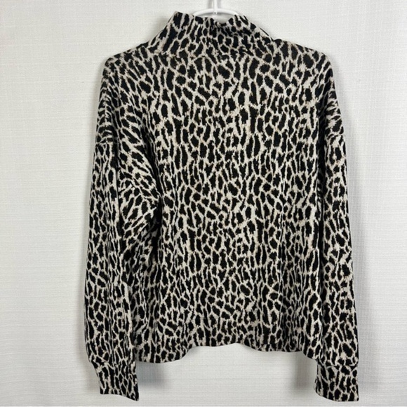 Loft Turtle Neck Animal Print Sweater - Picture 9 of 10